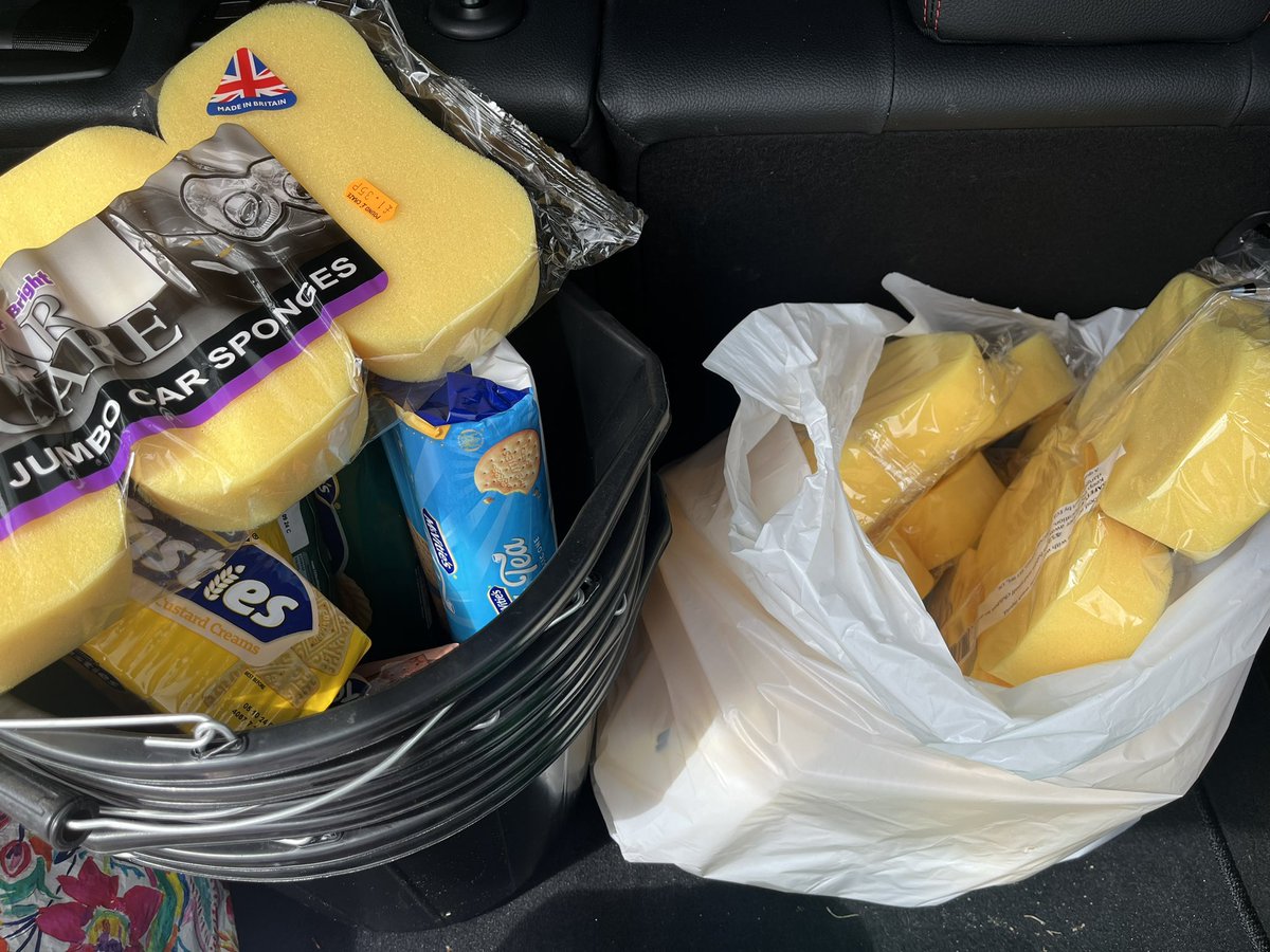 st_farnworth's tweet photo. We are car wash ready! Come along on Wednesday between 9-11:30 for your car to be washed for just £2 including a yummy biscuit whilst you wait! #christianaid @stpetersfarn https://t.co/UwmMFwpzRc