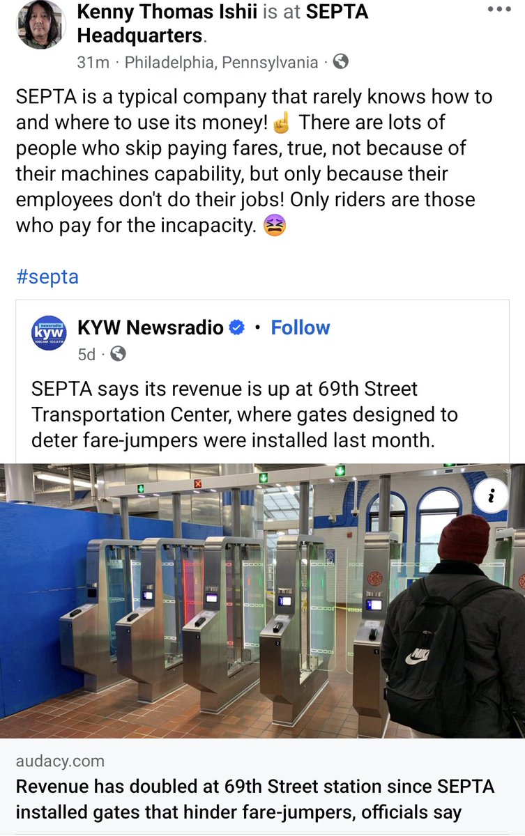 truthisallto's tweet photo. Oh you were a SEPTA rider? Thank you always for paying lots of your money trying to help them, and also for your forgiveness of them using it for nothing worth.😁✌️

https://t.co/a1E6viuwZk https://t.co/FqCBhvc82B