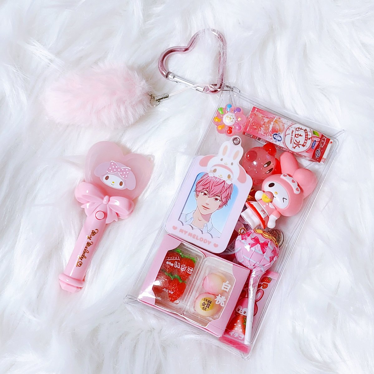 핑꾸 파우치💗
#ガチャ詰めポーチ