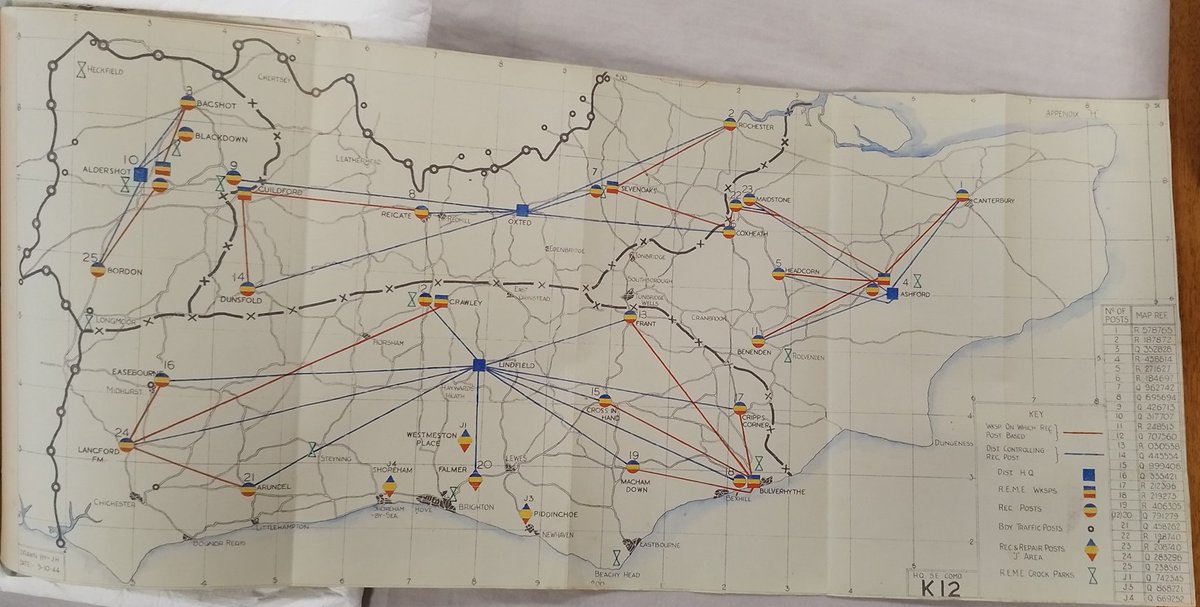 Focus on REME at 15.00 Thu afternoon (D-Day!) <a href="/REME_MUSEUM/">REME Museum</a>, Lyneham and why this diagram tells the story of getting units and vehicles to Normandy on time...