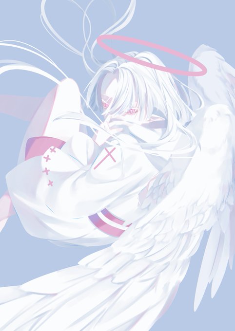「angel wings white wings」 illustration images(Latest)