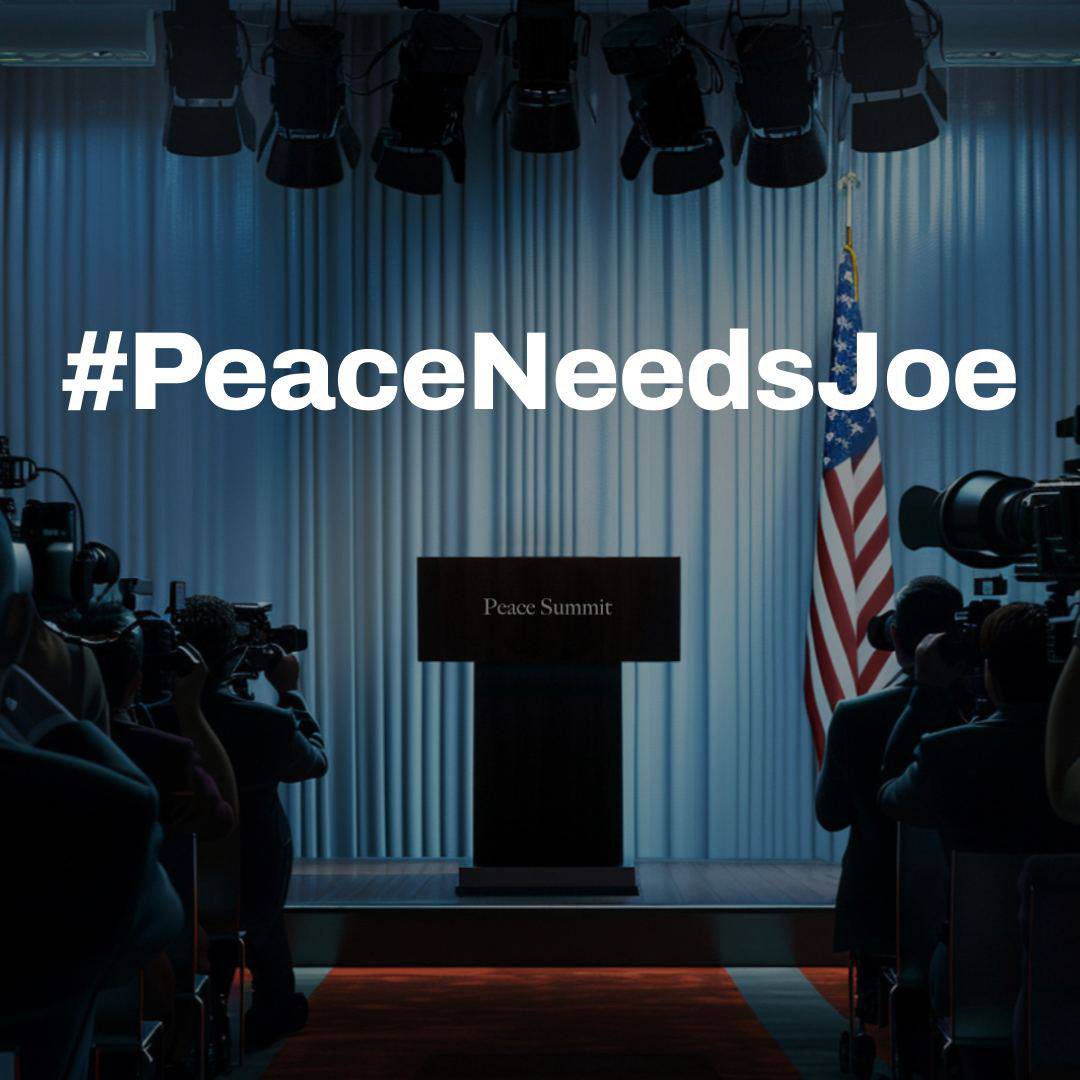 AnastasiaBAS's tweet photo. Joe Biden @POTUS, your leadership at the Peace Summit is crucial for lasting peace in Europe and the future of global stability. Join your fellow world leaders in Switzerland on June 15 
#PeaceNeedsJoe 
 
https://t.co/dyWUQBLhv1

Разом до перемоги! 🇺🇦 https://t.co/DXVl6VpkYV