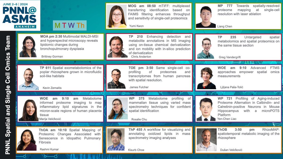 Chris Anderton (@the_anderplants) on Twitter photo Come check out the numerous oral and poster presentations the Spatial and Single Cell Omics Team <a href="/PNNLab/">Pacific Northwest National Laboratory</a> (and <a href="/EMSLscience/">Environmental Molecular Sciences Laboratory (EMSL)</a>) is presenting at #ASMS2024 The *MOST* Magical Place on Earth™️ <a href="/gormanbritt9/">Brittney Gorman</a> <a href="/kevinzemaitis/">Kevin Zemaitis</a> <a href="/LiliPasaTolic/">Lili Pasa-Tolic</a> <a href="/rashmikumar559/">Rashmi Kumar</a> Come check out the numerous oral and poster presentations the Spatial and Single Cell Omics Team <a href="/PNNLab/">Pacific Northwest National Laboratory</a> (and <a href="/EMSLscience/">Environmental Molecular Sciences Laboratory (EMSL)</a>) is presenting at #ASMS2024 The *MOST* Magical Place on Earth™️ <a href="/gormanbritt9/">Brittney Gorman</a> <a href="/kevinzemaitis/">Kevin Zemaitis</a> <a href="/LiliPasaTolic/">Lili Pasa-Tolic</a> <a href="/rashmikumar559/">Rashmi Kumar</a>