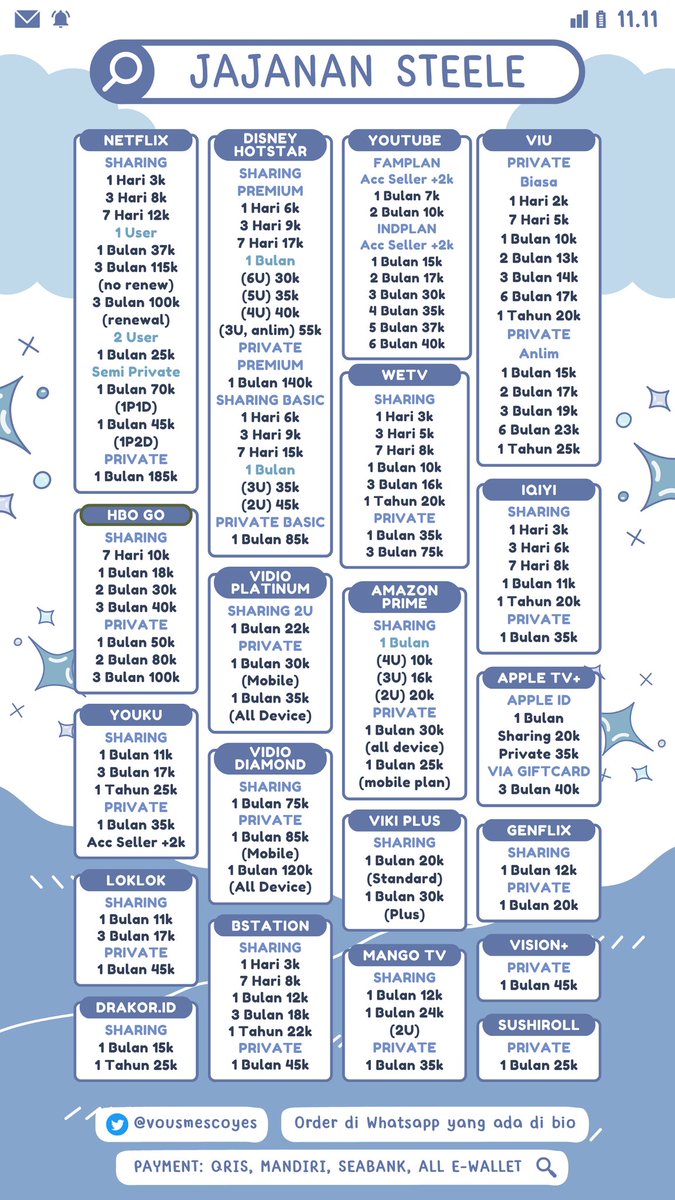 jupgter's tweet photo. @buojaina daily 3k, 1 bulan 11k private 35k copas proses satset https://t.co/jkE6o9KXfE