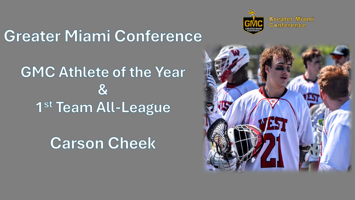 Your GMC Athlete of the Year and 1st Team All-GMC.
Congrats Carson Cheek! <a href="/CSUVikingsLax/">CSU Lacrosse</a>