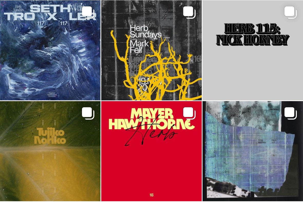 VALENTI's tweet image. No Herb Sundays today, I was wondering why I was in an unstressed mood. Thanks to the musicians, writers, designers, and booksellers who contributed to season 7 (please check their playlists) and anyone who listens and reads @HerbSundays. It's an honor.