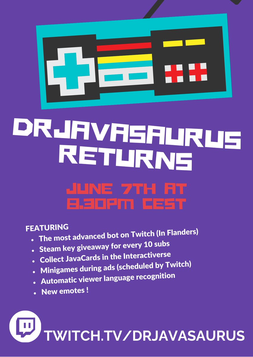 JavaSaurusDev's tweet image. Be there ! :)