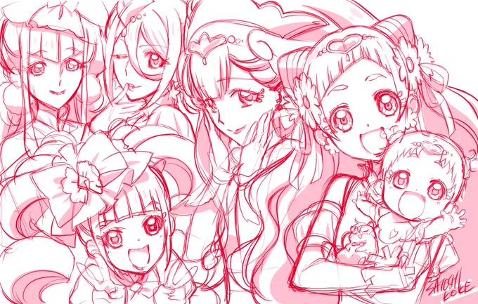 プリキュアが放送1000回!お仕事で関わっていませんが子供が見ておりますので少なからず接点があったり(?)大きくなった時に見てたなぁと思い返してくれるのかな〜。おめでとうございます!#プリキュア #precure 