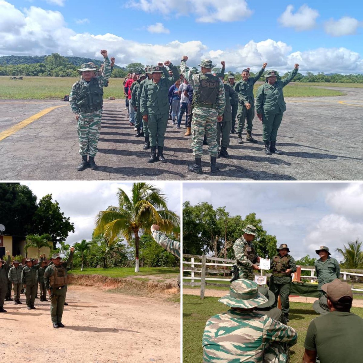 Fin de semana miliciano ! Haciendo patria y fortaleciendo el catecismo de la Revolución Bolivariana, viva desde 1810, cuando nació la #FANB “Columna vertebral de la nacionalidad venezolana”. 

#IntegrarEsVencer
