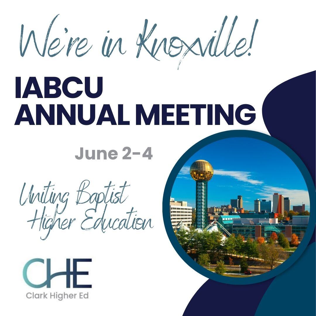 ClarkHigherEd's tweet photo. If you're in Knoxville this week for the annual meeting of @baptistschools, be sure to say "Hi!" Also, don't miss the breakout session we're moderating Monday on "Enrollment Woes." https://t.co/u2aVQpYX9a