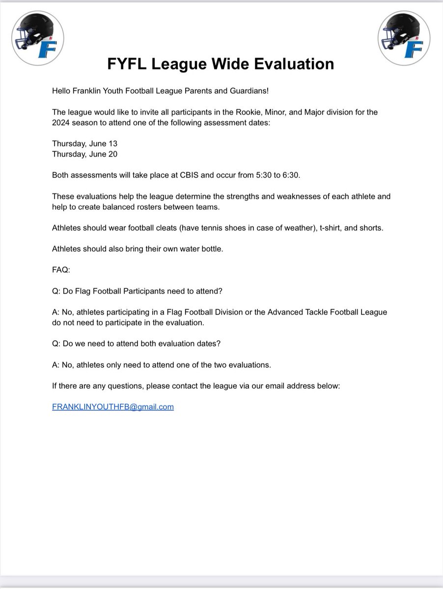 FYFL3's tweet photo. Football evaluation information for upcoming season. https://t.co/sBZGZ0lWLS