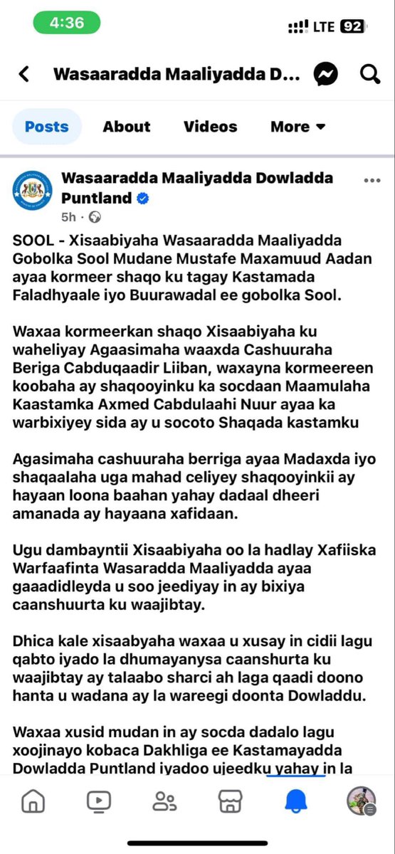 HartiWeyn's tweet photo. Many of my brothers was upset by me raising the alert against Deni’s behavior towards SSC Khaatumo and my message is more clearer than ever. 

PL elites do not support SSCK and they see it as threat to their interests. https://t.co/I8l0DY1Mbs