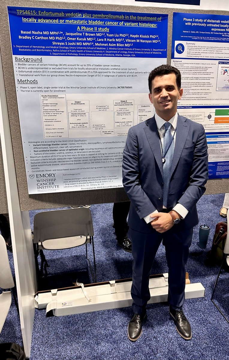 Bassel Nazha, MD, MPH (@basselnazha) on Twitter photo Our GU med onc team presentations on Day 3 #ASCO24
<a href="/WinshipAtEmory/">Winship Cancer Institute of Emory University</a> <a href="/jackiebrown_MD/">Jacqueline T. Brown, MD</a> <a href="/AhmetYildirimMD/">Ahmet Yıldırım</a> <a href="/bilenma/">Mehmet Asim Bilen,MD</a>
<a href="/VikramNarayan/">Vikram M. Narayan, MD</a> @ssjoshimd
<a href="/virajmaster/">Viraj Master</a>
9:00am-12pm
Happening now - join us if here! Our GU med onc team presentations on Day 3 #ASCO24
<a href="/WinshipAtEmory/">Winship Cancer Institute of Emory University</a> <a href="/jackiebrown_MD/">Jacqueline T. Brown, MD</a> <a href="/AhmetYildirimMD/">Ahmet Yıldırım</a> <a href="/bilenma/">Mehmet Asim Bilen,MD</a>
<a href="/VikramNarayan/">Vikram M. Narayan, MD</a> @ssjoshimd
<a href="/virajmaster/">Viraj Master</a>
9:00am-12pm
Happening now - join us if here!