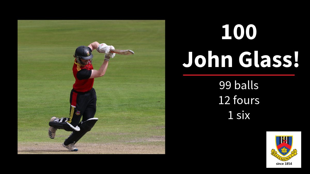 Ton up for John Glass at the Mall, where the Firsts are looking for a big total.  John eventually out for a very fine 124. #ncus1