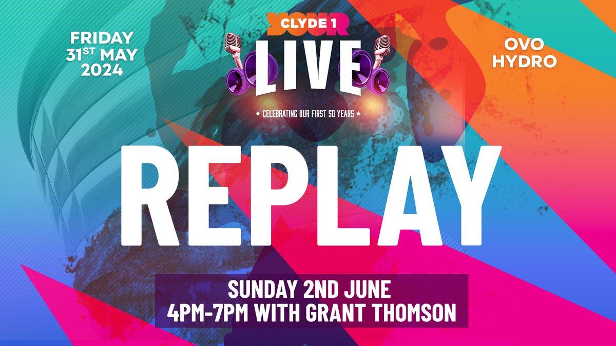Clyde 1 (@1025clyde1) on Twitter photo π Ready to relive the whole thing?
Let's revisit #Clyde1LIVE from Friday night with <a href="/radiogrant/">Grant Thomson</a> - including tunes from <a href="/IamTomWalker/">Tom Walker</a> <a href="/emelisande/">Emeli SandΓ©</a> <a href="/callumbeattieuk/">Callum Beattie</a> <a href="/Amy__Macdonald/">ππ π¬ π ππππ’π‘πππ</a> and our headliners, <a href="/texastheband/">Texas</a> πΈ
Kicking it off right now with <a href="/GBXANTHEMS/">George Bowie</a>' epic warm up set πΊ π Ready to relive the whole thing?
Let's revisit #Clyde1LIVE from Friday night with <a href="/radiogrant/">Grant Thomson</a> - including tunes from <a href="/IamTomWalker/">Tom Walker</a> <a href="/emelisande/">Emeli SandΓ©</a> <a href="/callumbeattieuk/">Callum Beattie</a> <a href="/Amy__Macdonald/">ππ π¬ π ππππ’π‘πππ</a> and our headliners, <a href="/texastheband/">Texas</a> πΈ
Kicking it off right now with <a href="/GBXANTHEMS/">George Bowie</a>' epic warm up set πΊ