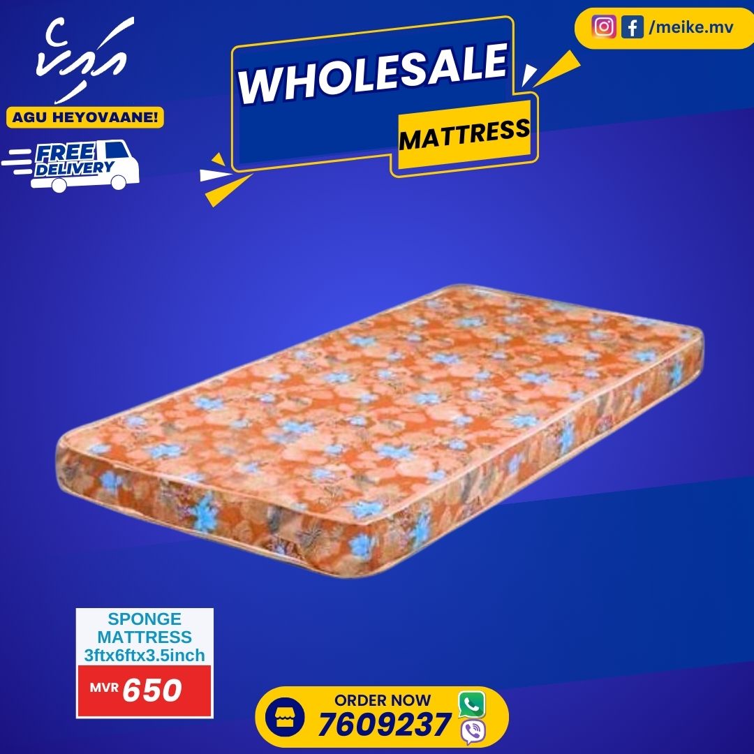 meikesale's tweet photo. Single Mattress.

📍 Show Room Lainoofaru Magu, Near Customs, Malé,
📱 Viber 7609237
⌚ 9am to 6pm
📙 Catalog and Viber Group https://t.co/fSp1AXNnuY
🚚 Delivery Male, Hulhumale and Jetty https://t.co/dhvGJGmJTX