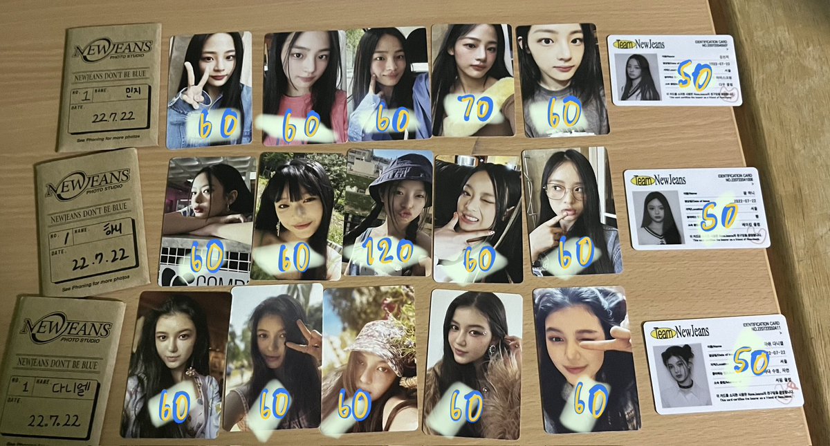 WTS💖 การ์ดนิวจีนบั้มเดบิวต์

"รวมส่งแล้ว"✨
ใบละ60บาท(ยกเว้นบางใบจามรูป)

🐰รับทั้งเซ็ต เมมละ300฿ รวมส่ง
 ฮันนิ 350฿

🔥รับทั้งหมดในรูป1700฿ รวมส่ง

🫶🏻ซื้อเยอะลดได้ค่าเราไม่แน่ใจราคาตอนนี้

สนใจหรือสอบถามเดมหรือเมนชั่นได้เลยนะคะ
#ตลาดนัดnewjeans #ตลาดนัดนิวจีนส์ #ตลาดนัดนิวจีน