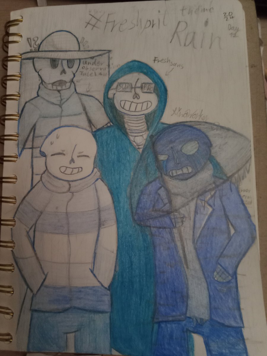 LinaWorker's tweet photo. #Freshpril day12 Theme #Rain and #FreshSans had the fun idea to visit #ErrorSans in #Underobservation AU
I guess I could have looked for Observ Sans and Paps rainy day clothes but I forgot about that lul
#UnderTaleAU #SansAU #FanArt #ErrorFresh #Umbrella https://t.co/ZzxEUT2ovQ