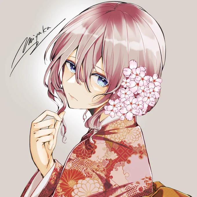 #私の作品が貴方に響くといいな長髪男の子が好きです(両方同じ子です 