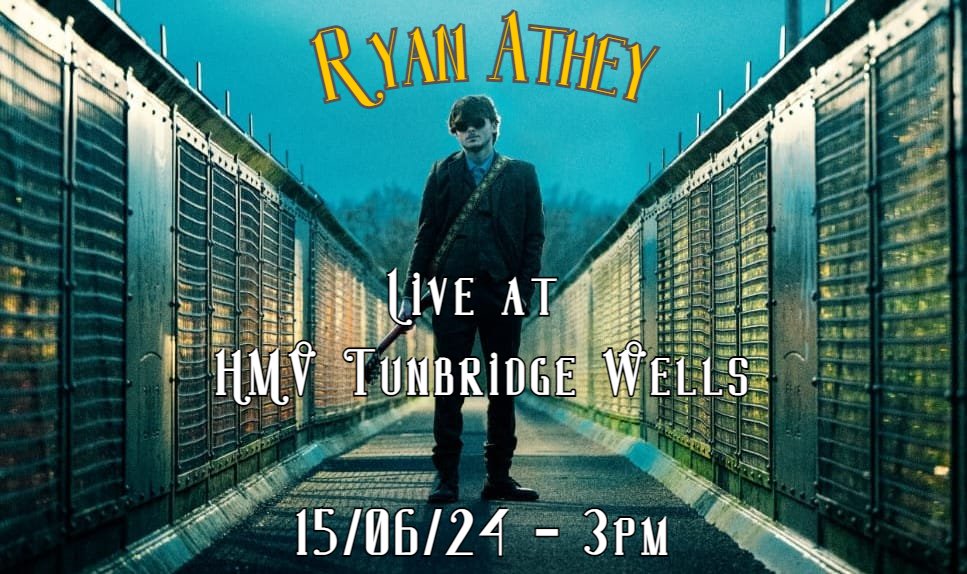 hmvTunbridge's tweet photo. Join us on Vinyl Day 2024, 15/06 for HMV's very own @ryanatheymusic, performing live in store from his upcoming album! #hmvlive https://t.co/ARn7abfZMN