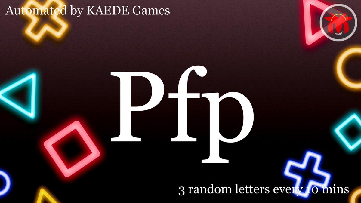 3 random letters every 10 mins tweet media