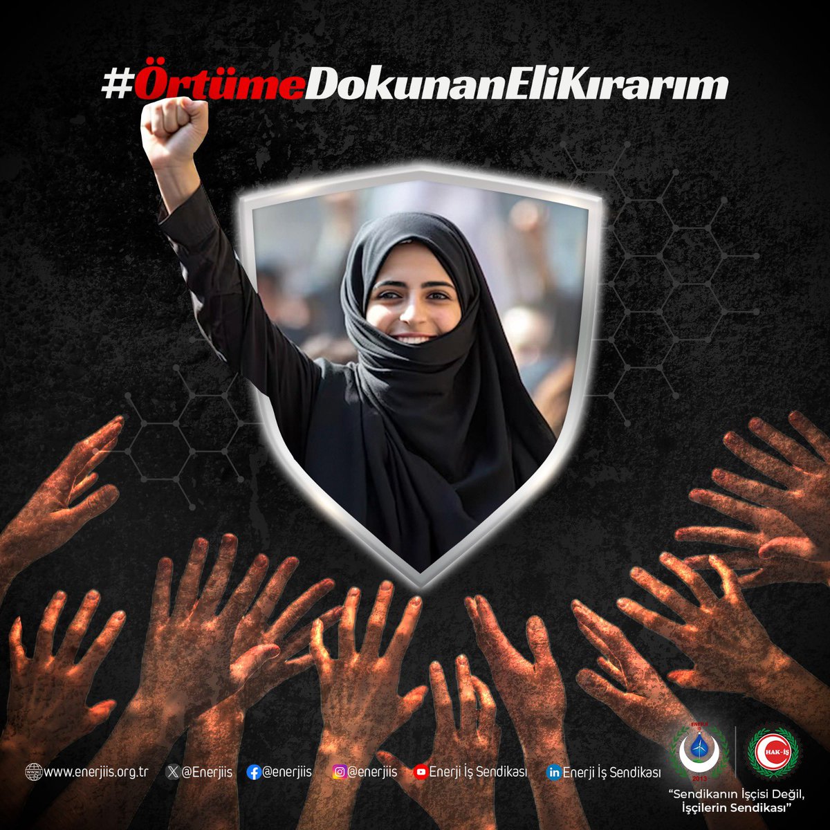 Enerjiis's tweet photo. Başörtüsünü meyhaneye sokan Hak-İş yönetiminin zihniyetini kınıyoruz! #ÖrtümeDokunanEliKırarım hastag'inde buluşuyor, Hak-İş Başkanı Mahmut Arslan'ı özür dilemeye ve istifaya çağırıyoruz!

#hakiş #mahmutarslan https://t.co/G2NyvIP1lS