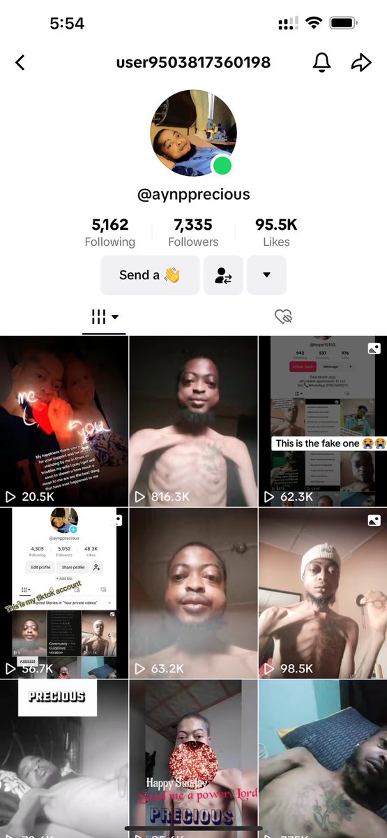 iamseth99's tweet photo. @yabaleftonline He’s following me on Tik tok though that’s he’s account I think he said he has diabetes or something I pray God heals him Amen 🙏 https://t.co/12p7eqoTwa