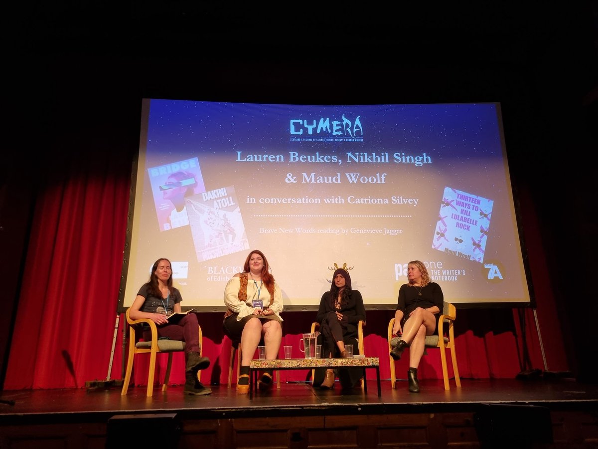 We're here! <a href="/BlackBladeLit/">Black Blade Literary</a> enjoying some panels at <a href="/CymeraF/">Cymera Festival</a>
#cymera24