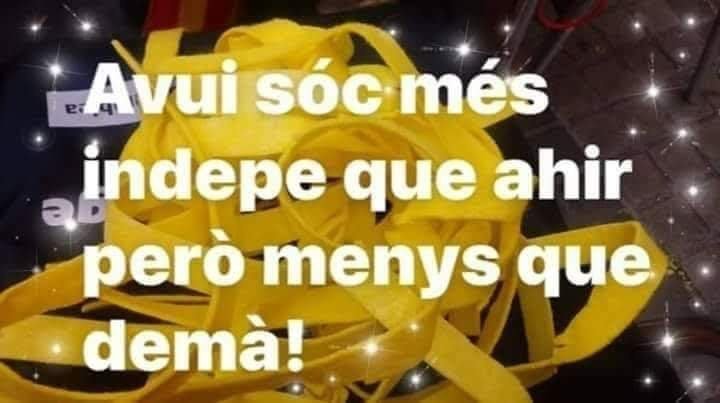 MarkTwa01197091's tweet photo. @JordiIsernA @royo1_royo @angelcolom @P1m2P3 @Toni58521032 @toni_comin @KRLS @gencat @jorditurull @francescabad @francescd @danielbetoret @torrents_d @RaholaOficial @miriamnoguerasM @MontserratGA @gelmeya @ericbertran @JuntsEU ...a donar vots " gratis " al #PSOE o al #PPVOXBoys .
No siguem masoquistes . Hi ha altres maneres de censurar els polítics Indepes
Jo prefereixo @KRLS abans que #SuperIlla
El Regne d'Espanya ens vol dividits i desmotivats .
És així com NO hem d'estar
#UnitatIndepe https://t.co/63mutNazLf