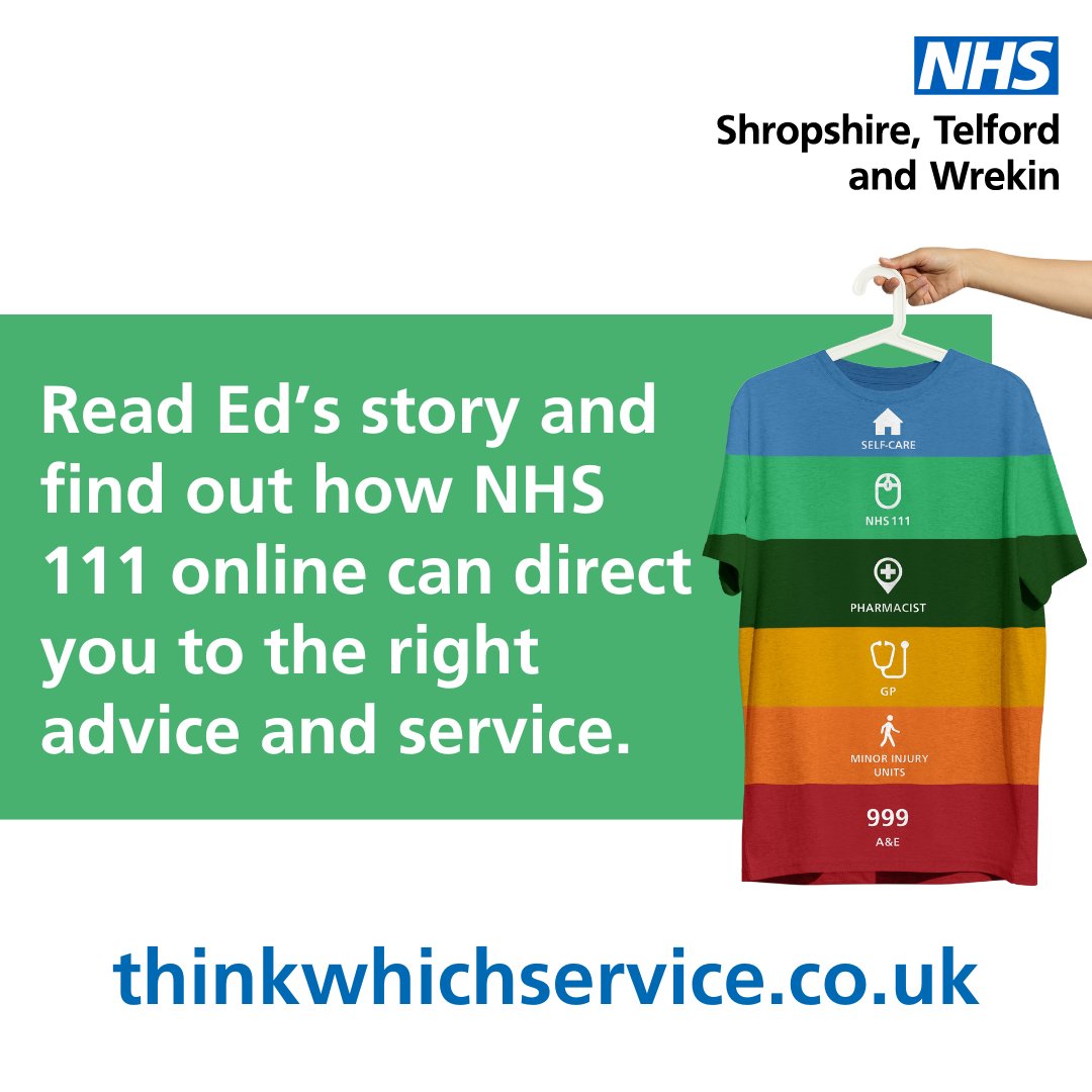 NHSSTW's tweet photo. NHS 111 online is a fast way to get you treated by the right service, without the wait times and from the comfort of your own home 🏠 
 
For more information visit ➡️️ https://t.co/iQWRWAh7YI #ThinkWhichService https://t.co/Kxy2YKt958