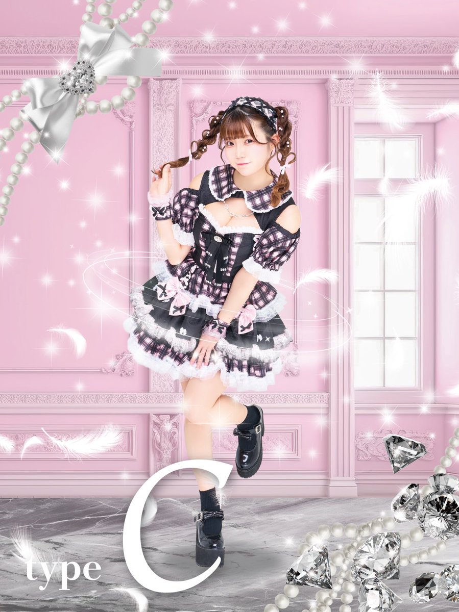 舞々悪魔×Malymoon スイートデビルギンガムハートメイドドレス6点セット