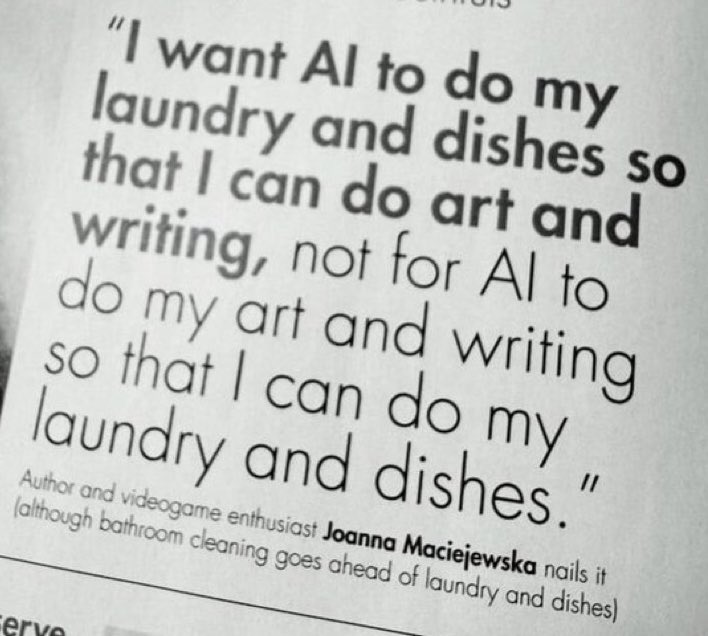 #AI sort yourself out. I just want AI to conduct the ‘reject cookies’ activity on every web visit. That would be truly life changing.