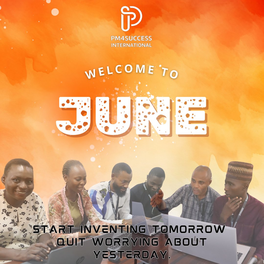 pm4successintl's tweet photo. WELCOME TO JUNE!ππ»
START INVENTING TOMORROW, π‘π
QUIT WORRYING ABOUT YESTERDAY ππ
.
.
.
#HappyNewMonth #Innovate #LiveInTheMoment #JuneVibes #FutureFocus #PM4SuccessInternational #SET2024 #SubseaEngineeringTraining https://t.co/7gIbEVBiIl
