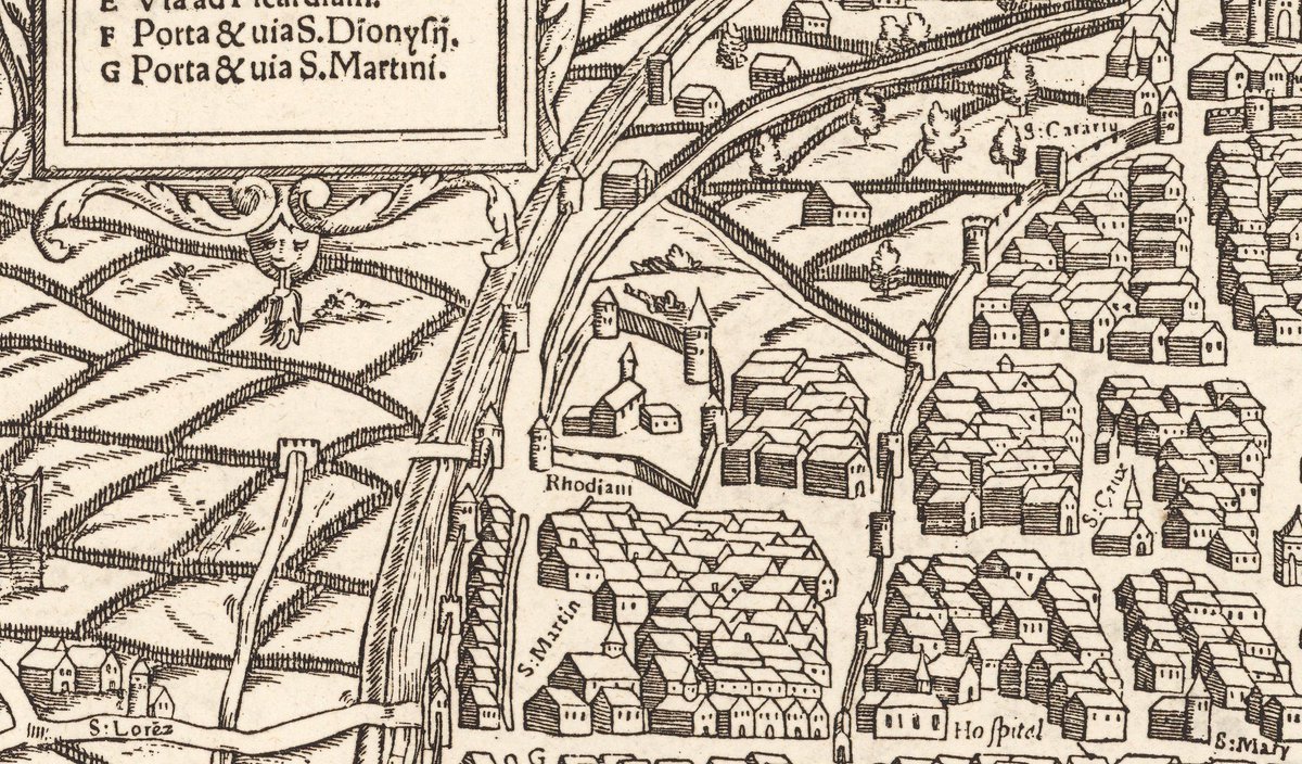 lore_mercuri's tweet photo. Being nostalgic means mentioning the Hospitallers headquarter in Paris as "Rhodiani" just after the siege of Rhodes in 1522
Sebastian Münster's Map of Paris, ca. 1550, detail
@latineast @visitHMML #malta #architecture #orderofstjohn #paris #medievalhistory #medievaltwitter https://t.co/AjgZc53d9j