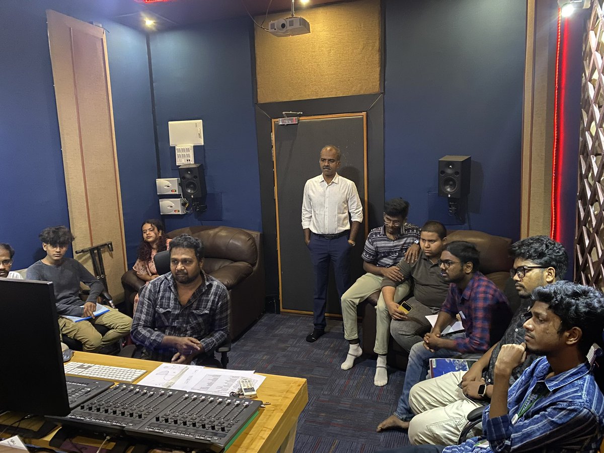 officialIMFACTS's tweet photo. Experience the rhythmic magic of a live percussion session performed by Mr. Arumbu for our trainees!

#imfacts #loyolasoundengineering #soundengineer #techintune #soundengineering #audioproduction #musictech #studiolife #mixingmastering #proaudio #sounddesign #recordingstudio https://t.co/vZYNJYEXJx