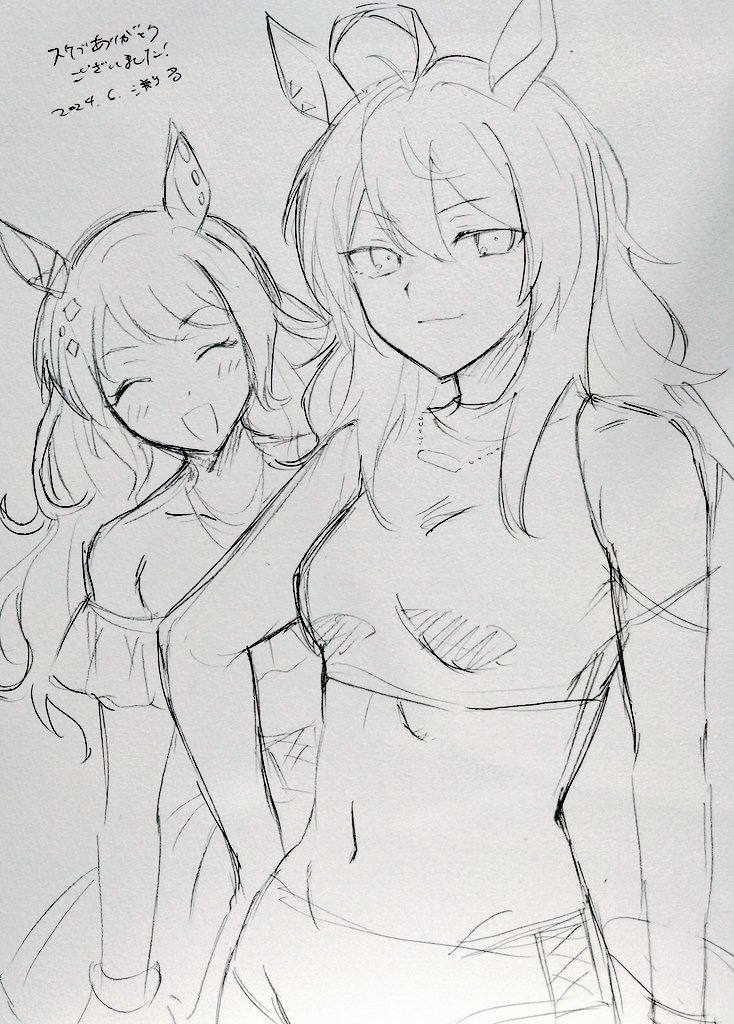 今日描いたスケブ!!楽しかったです 