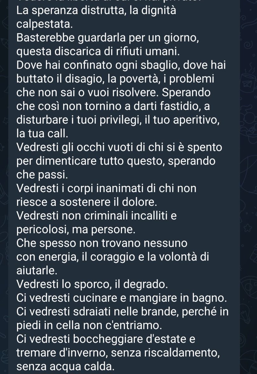 frontiere_zero's tweet photo. Il #2giugno dalle patrie galere

Comunicato dei detenuti di Regina Coeli in mobilitazione nel carcere con il primato di suicidi e sovraffollamento 

#Roma https://t.co/RgYwKR1LjE