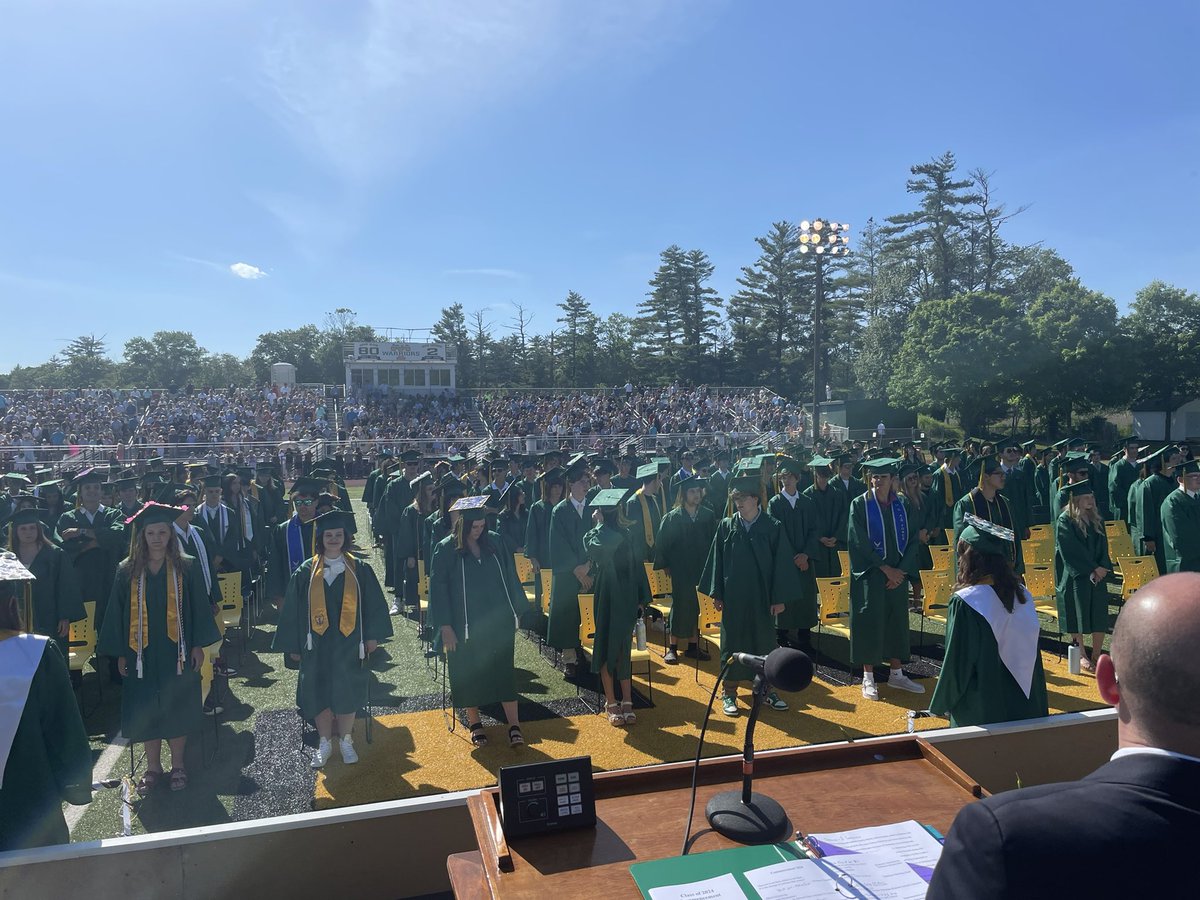 Chair_TRSD's tweet photo. Congratulations @tantasquafans Class of 2024! Go Warriors! @TRSD_Supt https://t.co/5c0qw386zF