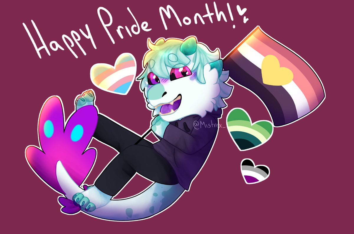 Mistrex_'s tweet photo. WAOH PRIDE COMMS?

25 $/€ each (15 unshaded) (Paypal only)
Any species works! 
Just message me which one you'd like, your flags and if you'd like them to be flags, hearts or both! https://t.co/OkCok7wBVm
