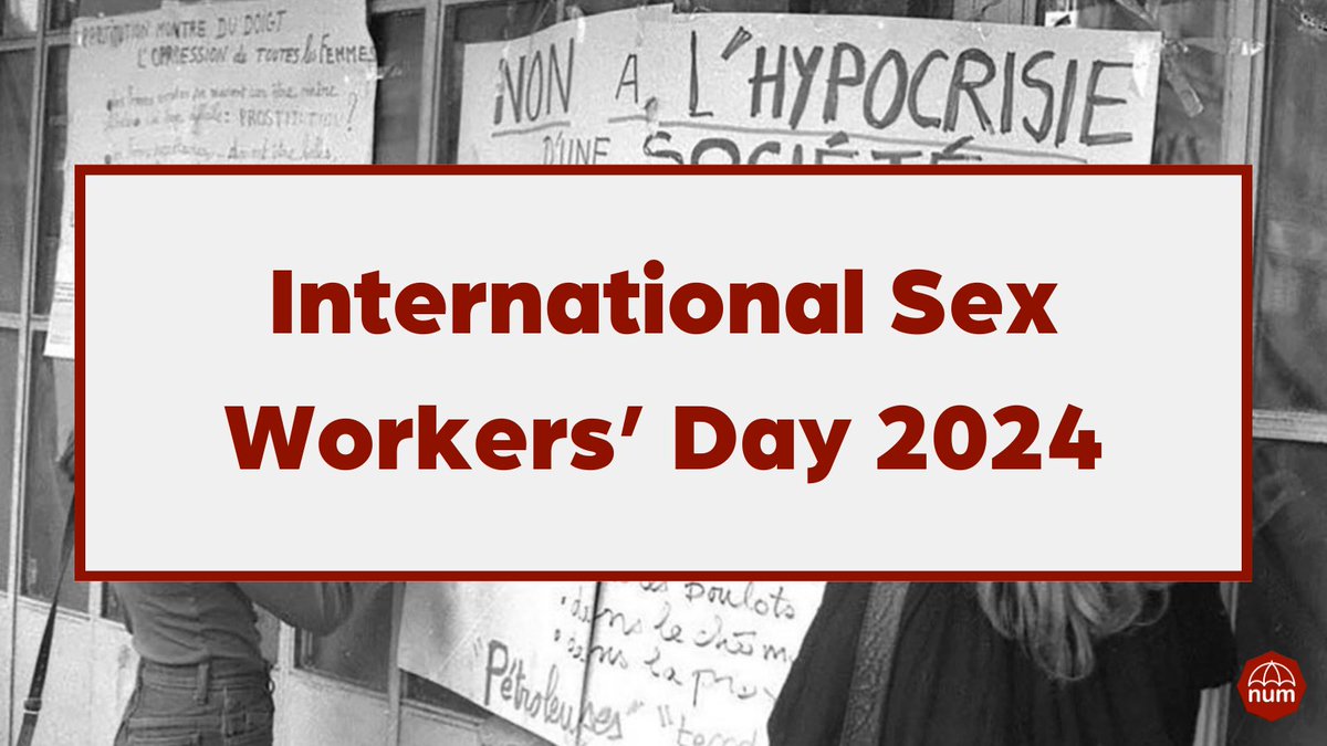 2nd June is marked by sex workers, organisations and allies as International Sex Workers' Day, or International Whores' Day.

We remember action taken by sex workers in France in 1975, celebrate the work of SWs around the world, and continue to call for rights and safety.

#ISWD