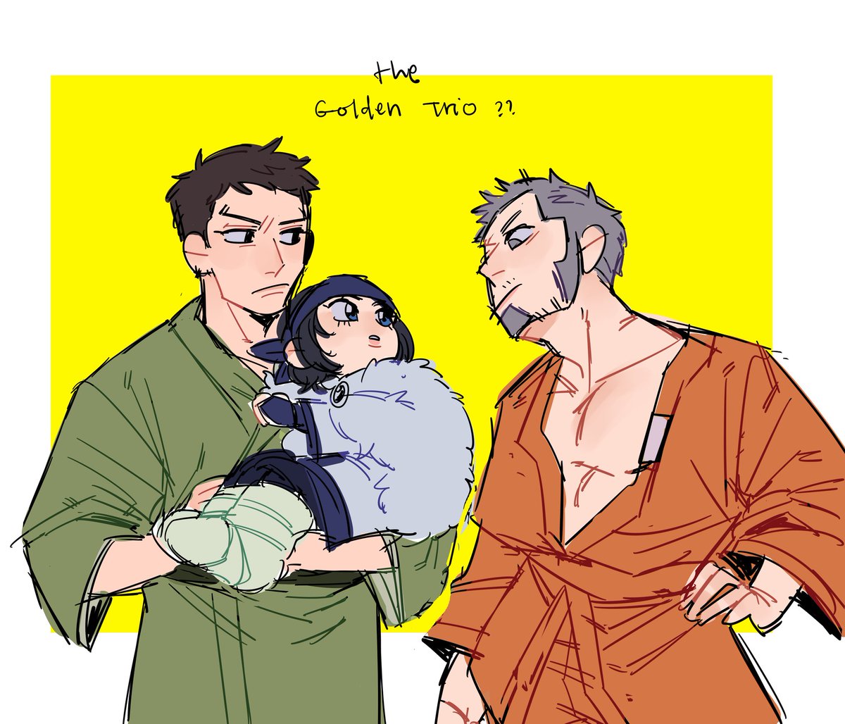 reignspow_'s tweet photo. Them :)

#goldenkamuy #goldenkamuyfanart https://t.co/fhZWZd1Tr4