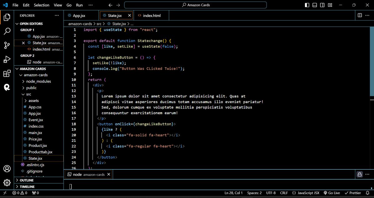Kash97_Tech's tweet photo. In this video of Day 7 React Journey I Showcase What state is and how to use it, How state can be used to re-render the UI, An explanation of the useState() method.
Watch Full Video Here: https://t.co/0cZ0hHY0rV
#react #webdevelopment #coding #webdev #developer #reactstate https://t.co/0wDErCsDHW