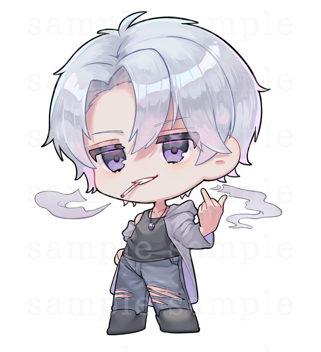 描かせていただきました！
みんな同じ向きになっちゃった！
#有償依頼