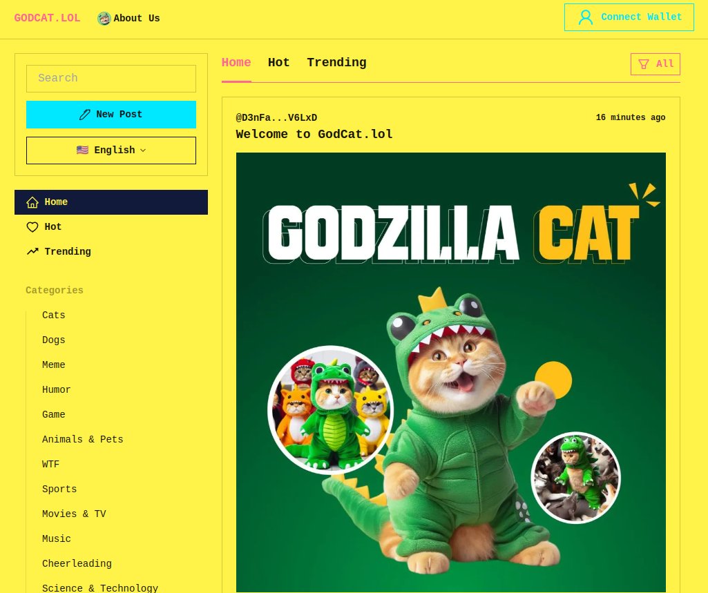 GodzillaCatSol's tweet photo. Welcome to https://t.co/I5W95uAYDU – Where laughter meets blockchain!

#godcat #GodzillaCat #Binance #Solana #SolanaMemcoin https://t.co/FHs88Dw9of