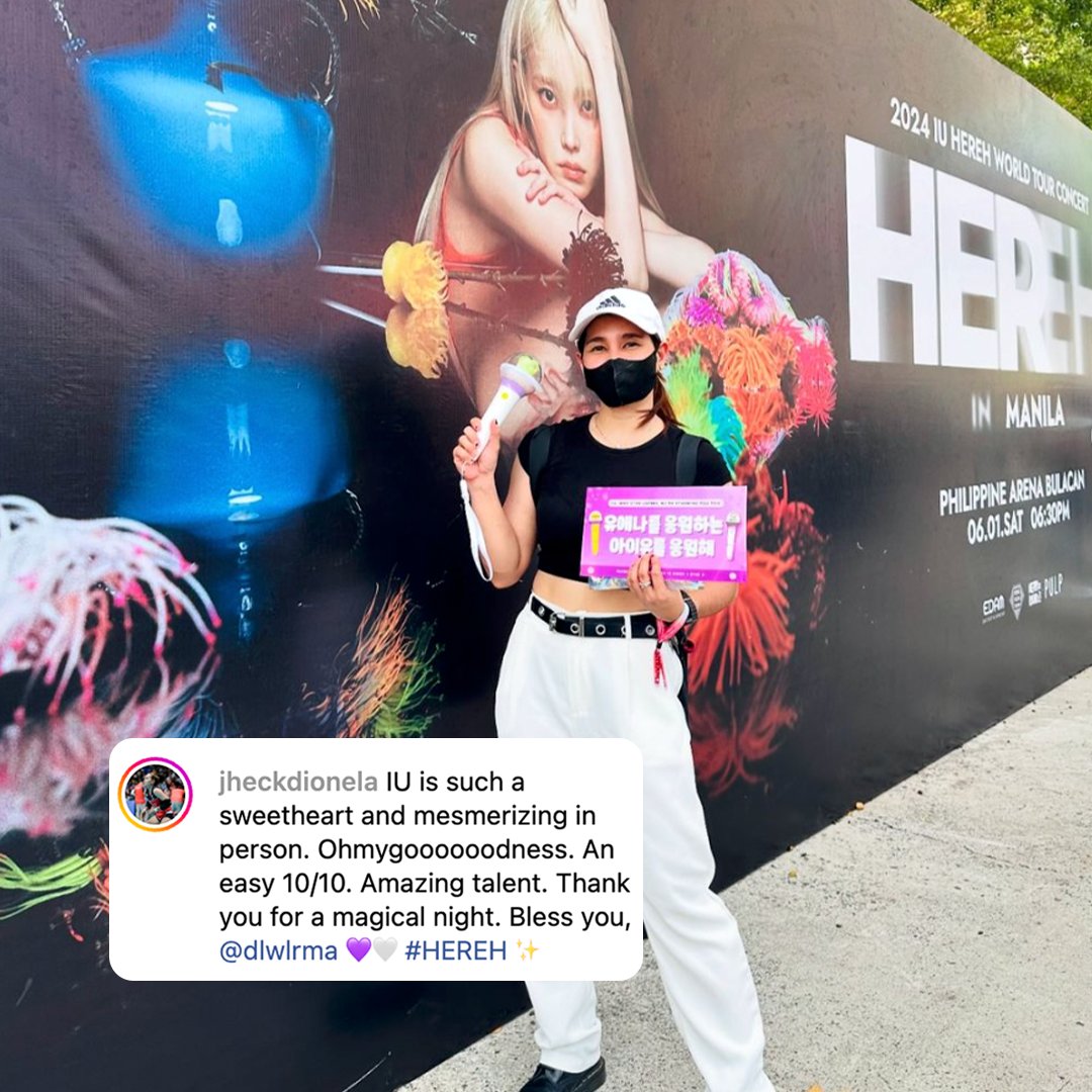 OneSportsPHL's tweet photo. JHECK’S IN HEREH ✨

Cignal HD Spiker Jheck Dionela is definitely #goals after sharing photos from her magical night at Korean singer IU’s H.E.R.E.H. World Tour!

#PVL2024 #TheHeartofVolleyball

📸 Instagram | @jheckdionela https://t.co/pHHmPLVQR5