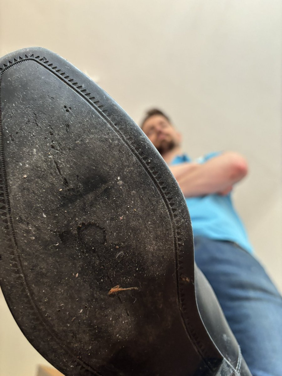 dirt_shoe's tweet photo. Such an amazing irl session in with Master Alex @HighTopBoss. His is such a Natural Born #Master! I had no choice but to become a #DOORMAT for him. Many dirty soles of his HUGE size 14 #boots, #shoes and sneakers were wiped on my disgusting tongue, mouth and face. Such a thrill! https://t.co/SVHIrVDU8V