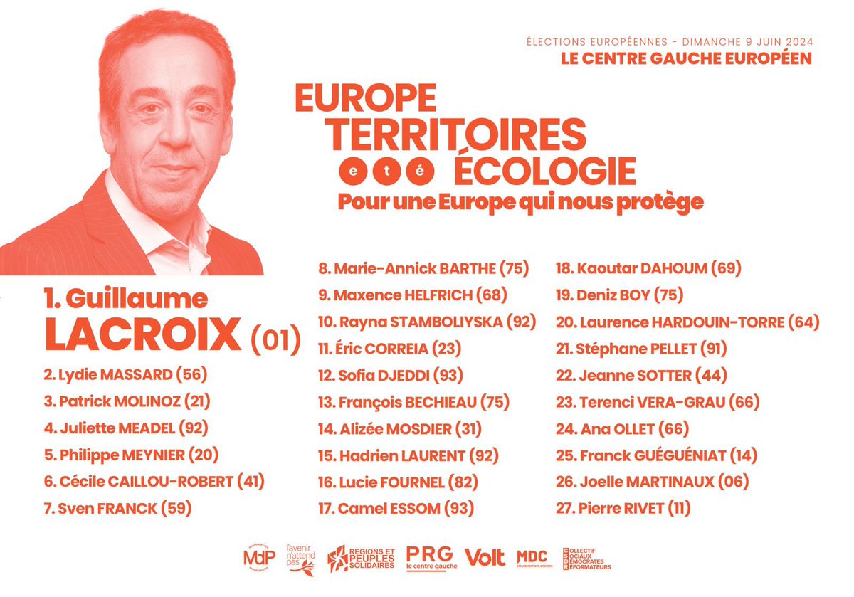 HadrienLaurent's tweet photo. Dimanche prochain je vote pour une gauche non NUPES, pro-européenne et proche des territoires ! Je vote @Lacroix_PRG et @ETE_2024 ! @PartiRadicalG #europennes2024 https://t.co/ciVBt91IuC