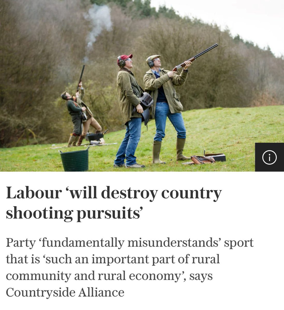 Labour’s rural policies will crush our rural economy, with strict regulations on shooting and firearms licensing.

Keir Starmer’s urban spokesmen do not understand the countryside.

🧵