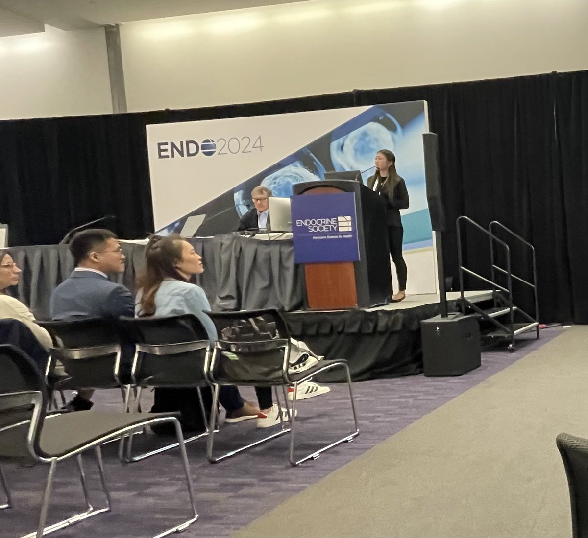 JuliettaSheng's tweet photo. So much fun presenting in the Neuroendocrinology and Pituitary symposia at @TheEndoSociety conference! #ENDO2024 @ICON__X @JillMGoldstein #StuTobet https://t.co/PH1KGKiRVf