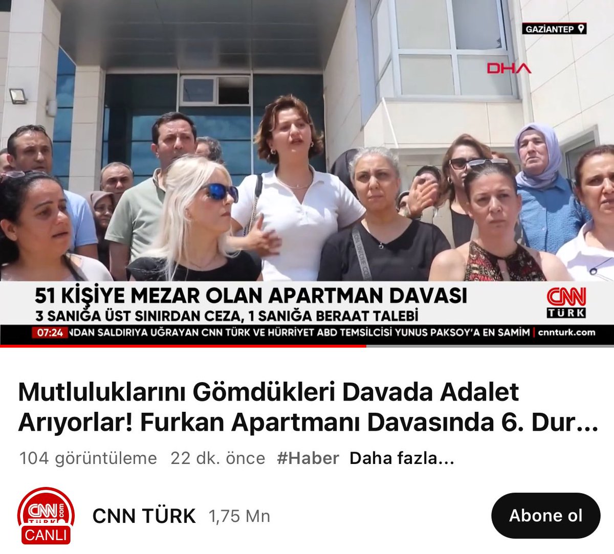 ElifBuseKaplan1's tweet photo. Mutluluklarını Gömdükleri Davada Adalet Arıyorlar! Furkan Apartmanı Dava. https://t.co/jMMBdccXNS 
Uyan Türkiye bugün deprem olmadan bile binaların çöküyor! Yaşadıklarımızı yaşamak istemiyorsanız adalet istiyorsanız SESİMİZE SES OLUN #furkanapartmanıiçinadalet #Istanbul #deprem https://t.co/OHxvcM5qIa